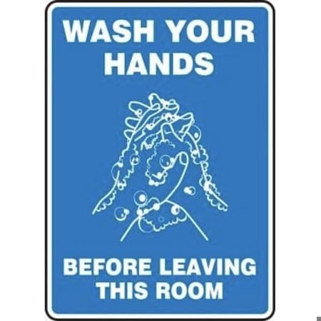 Accuform Safety Sign EMPLOYEES MUST WASH MRST540VP MRST540VP